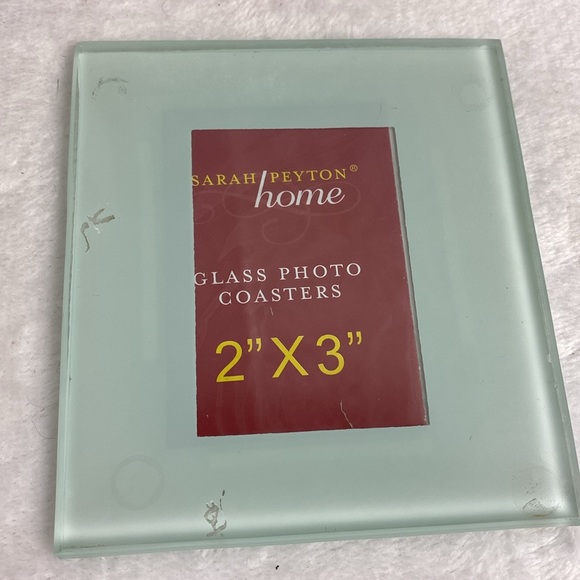 Home Glass Photo Coaster Set Of 4 Sarah Peyton - Picture 5 of 5